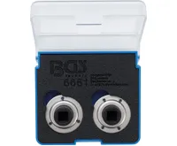 BGS Sada adaptérů pro stlačování brzdových pístů, univerzální, se 2 a 3 kolíky, 2dílná