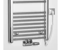 AQUALINE ALYA otopné těleso rovné 400x1188mm, středové připojení, chrom (5)