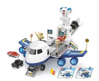 Kids World Hrací sada letadlo s rampou - policie, 35 x 35 x 20 cm (1)