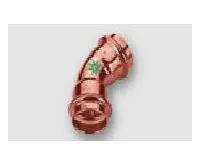 CU solární koleno 45° 9041-15- lisovací F/F