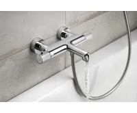 SAPHO SOLARIS nástěnná vanová termostatická baterie, chrom (4)