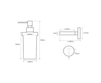 SAPHO X-ROUND WHITE dávkovač mýdla 230ml, mléčné sklo, bílá mat (2)