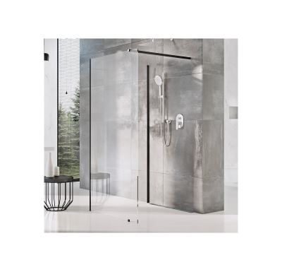 Ravak sprchový kout Walk In-Corner-110/80 v.200 Black + Transparent (pouze SKLO a těsnění)
