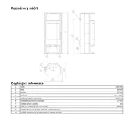 ABX Kiruna 8 Krbová kamna - šedý plech žula paradiso (vč.HD) | AKCE Zdravá láhev 0,7l (1)