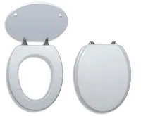 NOVASERVIS Sedátko MDF bilá - WC/BILA