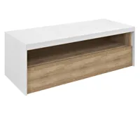 SAPHO VIERA umyvadlová skříňka 120x44x50cm, bílá mat/dub Alabama