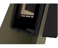 HS Flamingo Krbová kamna FLAMINGO DELUXE ® ISLAND, olivová (22)