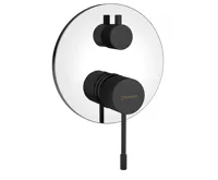 SAPHO SOLARIS podomítková sprchová baterie, 2 výstupy, chrom/černá mat SAPHO SOLARIS podomítková sprchová baterie, 2 výstupy, chrom/černá mat