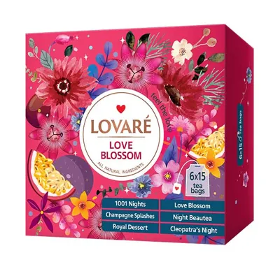 Kolekce čajů Lovaré Love Blossom (90 sáčků)