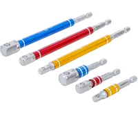 BGS Sada adaptérů pro vrtačky, barevné, vnější šestihran 6,3 mm (1/4"), vnější šestihran 6, – BGS Sada adaptérů pro vrtačky, barevné, vnější šestihran 6,3 mm (1/4"), vnější šestihran 6, –