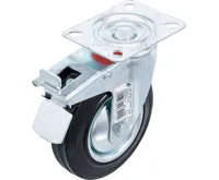BGS Otočné kolečko s brzdou, se základnou, O 125 mm (1)