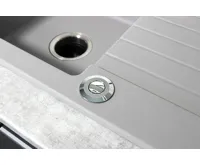 Samostatné pneutlačítko kulaté Lesklý chrom (11)