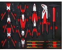 BGS Dílenský vozík, 6 zásuvek, 1 boční dvířka, se 158 nástroji (4)