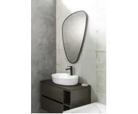 SAPHO ELENA zrcadlo s LED podsvícením 20W, 68x96cm, černá mat (6)