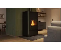 HS Flamingo Krbová kamna AQUAFLAM ® 25 s výměníkem - černá, manuální regulace (7)