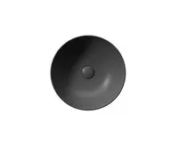 GSI NUBES keramické umyvadlo na desku průměr 40cm, černá mat (1)