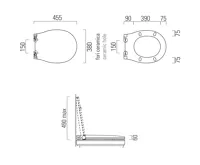 GSI CLASSIC WC sedátko, Soft Close, ořech/chrom (3)