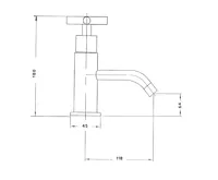 SAPHO AXIA stojánkový umyvadlový ventil, chrom (2)