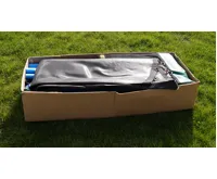 GoodJump 4UPVC zelená trampolína 305 cm s ochrannou sítí + žebřík + krycí plachta (13)