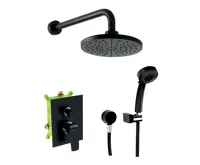 NOVASERVIS Sprchová sada podomítková, černá - SADA38051R,5 NOVASERVIS Sprchová sada podomítková, černá - SADA38051R,5