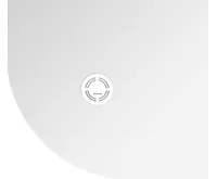 POLYSAN FLEXIA vanička z litého mramoru čtvrtkruh, s možností úpravy rozměru, 90x80cm, R550, pravá