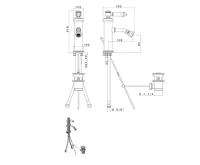 SAPHO VIENNA stojánková bidetová baterie s výpustí, chrom (2)
