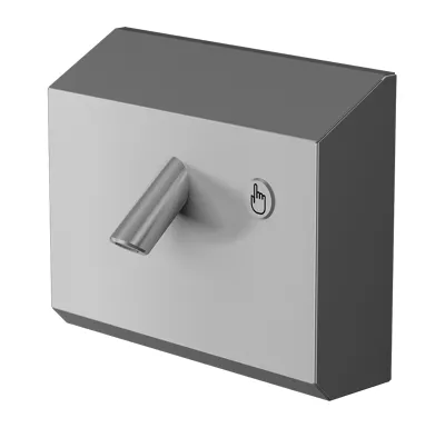 SANELA Nástěnná piezo umyvadlová baterie, termostat uvnitř, 6 V