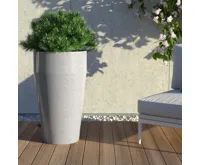 Granisil granitový květináč MONTI vysoký 76 cm Bílý (6)