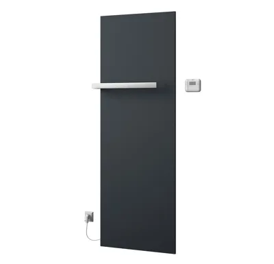 SAPHO ELION elektrické otopné těleso včetně termostatu 606x1765 mm, 900 W, metalická antracit