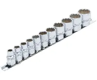 BGS Hlavice nástrčné 3/8", 12ti hranné, palcové, 11 dílů (1)