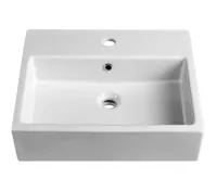 ISVEA PURITY keramické umyvadlo polozápustné, 50x42cm, bílá (4)
