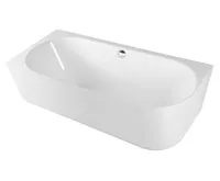 POLYSAN SUSSI L rohová stojící vana, litý mramor 150x70x49,5cm, bílá