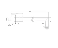 SAPHO Sprchové ramínko kulaté, 380mm, chrom (5)