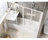 Ravak akrylátová vana BE HAPPY II 160x75 L snowwhite | AKCE Doživotní záruka