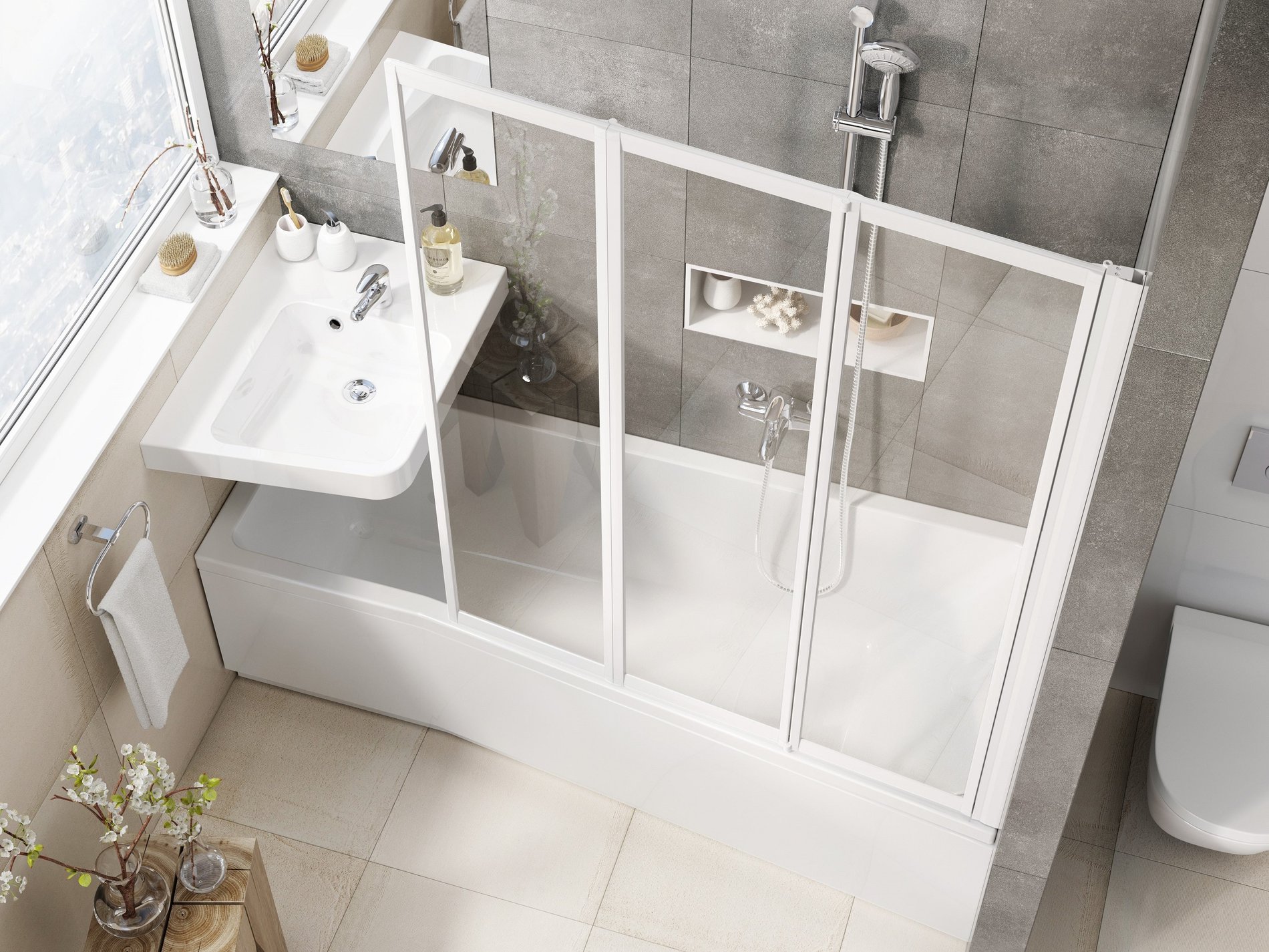 Ravak akrylátová vana be happy ii 160x75 l snowwhite | akce doživotní záruka