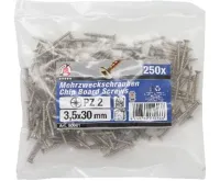 BGS Šrouby víceúčelové křížové PZ2, 3,5 x 30 mm, 250 ks (2)