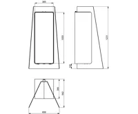 HS Flamingo Stojan na dřevo FLAMINGO DELUXE ® 3, krémová (Island) (2)