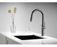 SAPHO FLAWO stojánková dřezová baterie s výsuvnou sprškou, gun metal (6)