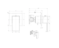SAPHO SPECTRE podomítková bidetová baterie se Stop sprškou, chrom (4)