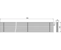 ALCAPLAST Rošt pro drenážní žlab 100 mm, nerez ADZ-R324 (1)