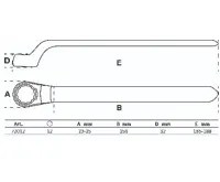 BGS Jednoočkový klíč VDE | s hlubokým vyhnutím | 12 mm - BGS 72012 (1)