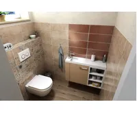 SAPHO AGOS umývátko, litý mramor, 80x22cm, levé/pravé, bílá (8)