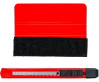 BGS Sada plastových stěrek,  na fólie,  s plstěnou hranou,  2dílná (3)