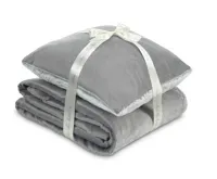 Dormeo Sada polštáře a přikrývky Warm Hug 2018 130x190 cm - šedá