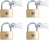 BGS Zámky visací mosazné, 40 mm, 4 kusy BGS Zámky visací mosazné, 40 mm, 4 kusy