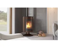 HS Flamingo Krbová kamna MASTERFLAMME ® Medie II, hnědá - sametová (15)