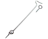 BGS Háček zajišťovací s okem délka 160 mm, pozinkovaný