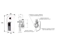 SAPHO AXAMITE podomítková sprchová baterie, 2 výstupy, chrom (2)