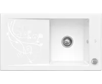 Keramický dřez Villeroy & Boch Timeline 900.0E Bílá keramika La Rose