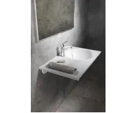 SAPHO JUNO umyvadlo, litý mramor, 80x47cm, pravé, bílá (4)